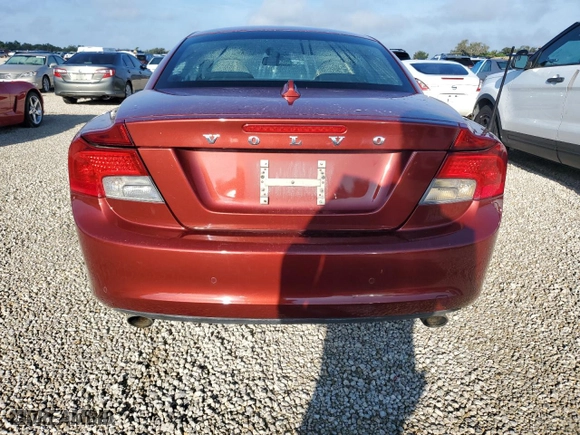 2013 Volvo C70 T5 with VIN YV1672MC8DJ143245, listed as a Copart auction lot 74175544 with 0 mi miles and Salvage Title. Bid and sale history available at carsss.com. Image 6.