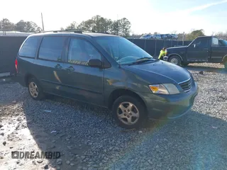 2000 Mazda MPV DX with VIN JM3LW28G0Y0154963, listed as a IAAI auction lot 41446402 with 219,262 mi miles. Bid and sale history available at carsss.com. Image 1.