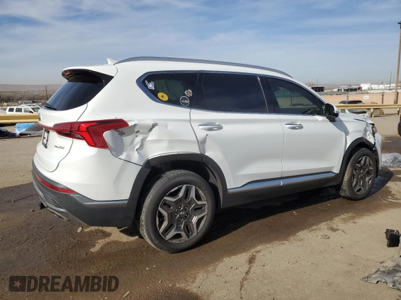 2023 Hyundai Santa Fe Limited z VIN 5NMS4DAL1PH615292, wystawiony jako Copart lot #85105624 z przebiegiem 16 036 mil mil oraz Szkoda całkowita • Salvage title. Historia ofert i sprzedaży dostępna na DreamBid. Obrazek 3.