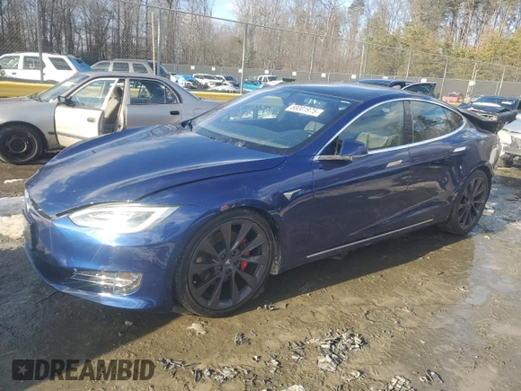 2020 Tesla Model S Performance z VIN 5YJSA1E47LF402269, wystawiony jako Copart lot #88001975 z przebiegiem Nie podano mil oraz Szkoda całkowita • Salvage title. Historia ofert i sprzedaży dostępna na DreamBid. Obrazek 1.