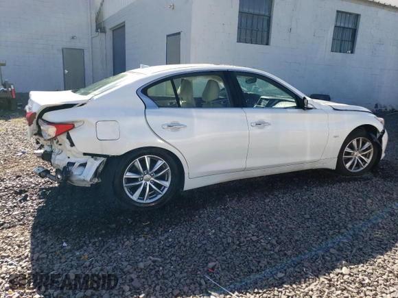 2017 Infiniti Q50 2.0t Sport with VIN JN1CV7AR3HM682433, listed as a Copart auction lot 74584124 with 69,467 mi miles and Salvage Title. Bid and sale history available at carsss.com. Image 3.