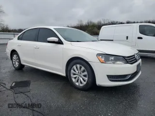2013 Volkswagen Passat S with VIN 1VWAP7A34DC103036, listed as a Copart auction lot 52183745 with 130,966 mi miles and Salvage title. Bid and sale history available at DreamBid. Image 4.