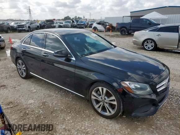 2018 Mercedes-Benz C 300 with VIN WDDWF4JB6JR409171, listed as a Copart auction lot 61441075 with 89,598 mi miles and Clean title. Bid and sale history available at DreamBid. Image 4.