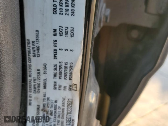 2007 GMC Canyon SLE1 z VIN 1GTDS13E078232621, wystawiony jako Copart lot #79499684 z przebiegiem 224 022 mil mil oraz Szkoda całkowita • Salvage title. Historia ofert i sprzedaży dostępna na DreamBid. Obrazek 14.