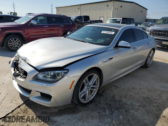 2013 BMW 6 Series 650i xDrive with VIN WBA6B4C59DD098525, listed as a Copart auction lot 67160694 with 52,413 mi miles and Salvage Title. Bid and sale history available at carsss.com. Image 1.
