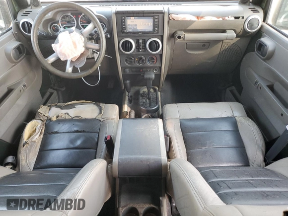 2008 Jeep Wrangler Unlimited Sahara with VIN 1J4GA59198L566019, listed as a Copart auction lot 53975965 with 184,612 mi miles and Salvage Title. Bid and sale history available at carsss.com. Image 8.