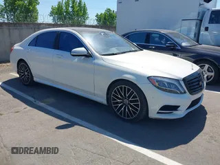 2015 Mercedes-Benz S 550 with VIN WDDUG8CBXFA185479, listed as a IAAI auction lot 42238690 with 120,552 mi miles and . Bid and sale history available at carsss.com. Image 1.