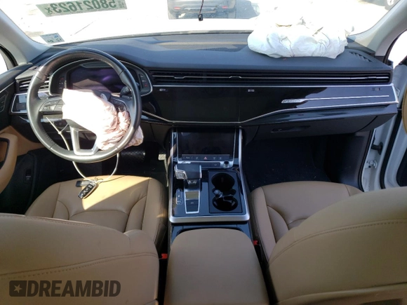 2020 Audi Q7 Premium with VIN WA1AJAF79LD006821, listed as a Copart auction lot 58021623 with 0 mi miles. Bid and sale history available at carsss.com. Image 8.