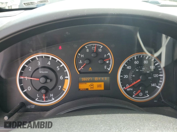 2014 Nissan Titan SV with VIN 1N6BA0CA5EN508322, listed as a Copart auction lot 58561645 with 98,227 mi miles and Salvage title. Bid and sale history available at DreamBid. Image 9.