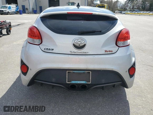 2016 Hyundai Veloster Turbo with VIN KMHTC6AE5GU252388, listed as a Copart auction lot 48964145 with 137,421 mi miles and Salvage Title. Bid and sale history available at carsss.com. Image 6.