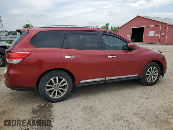 2015 Nissan Pathfinder SL with VIN 5N1AR2MM5FC675140, listed as a Copart auction lot 64462805 with 186,797 mi miles and Clean title. Bid and sale history available at DreamBid. Image 3.