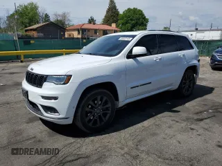 2018 Jeep Grand Cherokee High Altitude with VIN 1C4RJFCT9JC293653, listed as a Copart auction lot 58833145 with 96,808 mi miles and Salvage title. Bid and sale history available at DreamBid. Image 1.