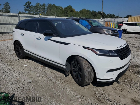 2021 Land Rover Range Rover Velar S with VIN SALYJ2EU0MA299702, listed as a Copart auction lot 72636854 with 57,246 mi miles and Salvage title. Bid and sale history available at DreamBid. Image 4.