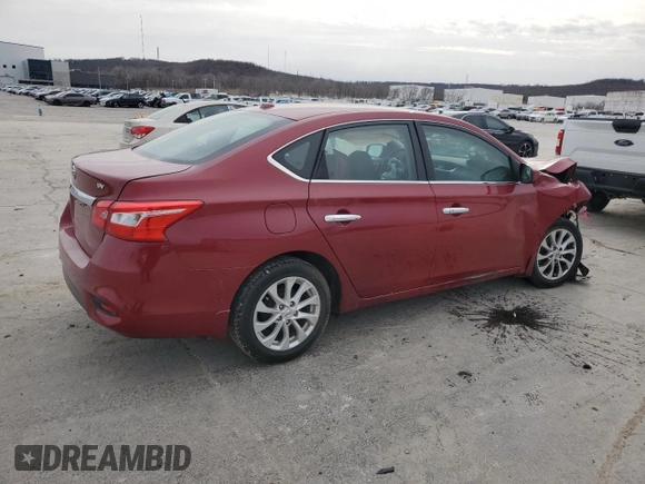 2019 Nissan Sentra SV with VIN 3N1AB7AP9KY225371, listed as a Copart auction lot 48354345 with 92,611 mi miles and Salvage Title. Bid and sale history available at DreamBid. Image 3.