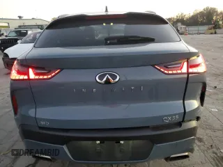 2024 Infiniti QX55 Luxe with VIN 3PCAJ5JR4RF104646, listed as a Copart auction lot 82784634 with 14,088 mi miles and Salvage Title. Bid and sale history available at DreamBid. Image 6.