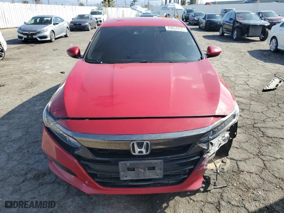 2018 Honda Accord Sedan Sport 1.5T with VIN 1HGCV1F38JA209862, listed as a Copart auction lot 43657755 with 80,601 mi miles and Salvage Title. Bid and sale history available at carsss.com. Image 5.