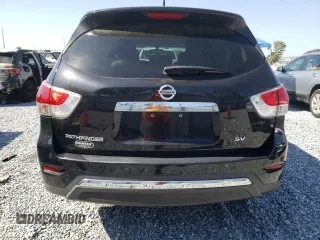 2016 Nissan Pathfinder SV with VIN 5N1AR2MN6GC631156, listed as a Copart auction lot 53667585 with 121,012 mi miles and Salvage Title. Bid and sale history available at carsss.com. Image 6.