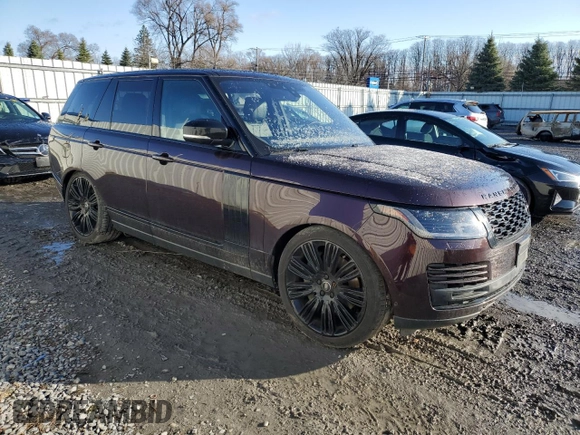 2018 Land Rover Range Rover HSE z VIN SALGS2SV2JA385353, wystawiony jako Copart lot #51915155 z przebiegiem 75 794 mil mil oraz Czysty tytuł • Clean title. Historia ofert i sprzedaży dostępna na DreamBid. Obrazek 4.