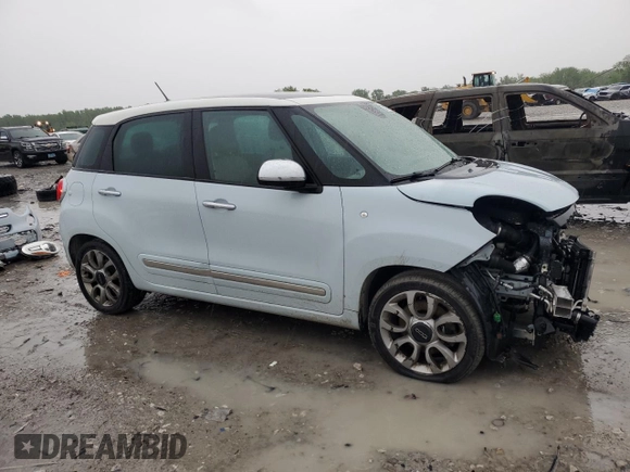 2014 FIAT 500L Lounge z VIN ZFBCFACH4EZ007705, wystawiony jako Copart lot #54527805 z przebiegiem 176 387 mil mil oraz Szkoda całkowita • Salvage title. Historia ofert i sprzedaży dostępna na DreamBid. Obrazek 4.