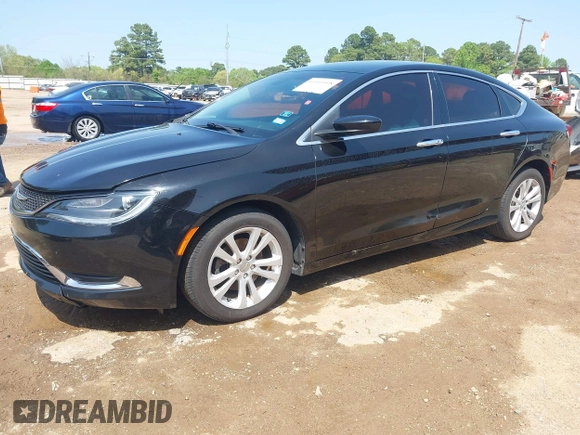2015 Chrysler 200 Limited with VIN 1C3CCCABXFN661489, listed as a IAAI auction lot 41919598 with 169,131 mi miles. Bid and sale history available at carsss.com. Image 2.