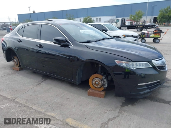 2017 Acura TLX V6 w/Technology Pkg with VIN 19UUB3F5XHA001728, listed as a IAAI auction lot 41688662 with 1 mi miles. Bid and sale history available at carsss.com. Image 1.