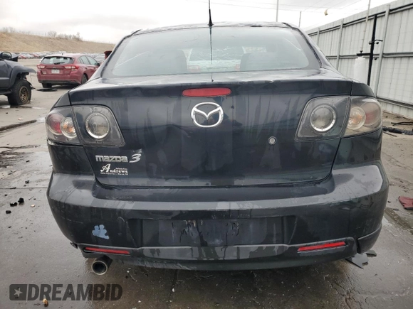 2005 Mazda 3 s with VIN JM1BK323551247446, listed as a Copart auction lot 48338215 with 163,744 mi miles and Salvage Title. Bid and sale history available at carsss.com. Image 6.