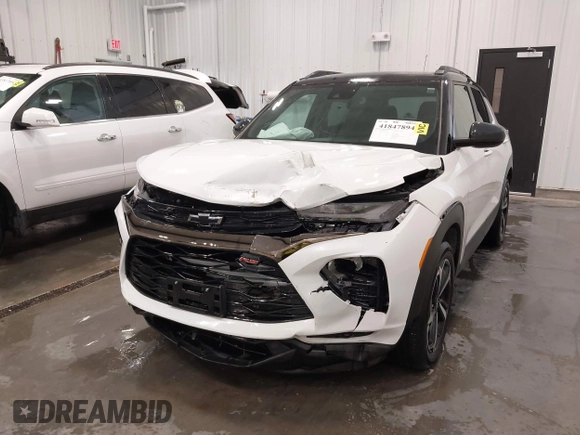 2023 Chevrolet TrailBlazer RS with VIN KL79MTSL1PB114699, listed as a IAAI auction lot 41847894 with 21,284 mi miles and . Bid and sale history available at DreamBid. Image 6.
