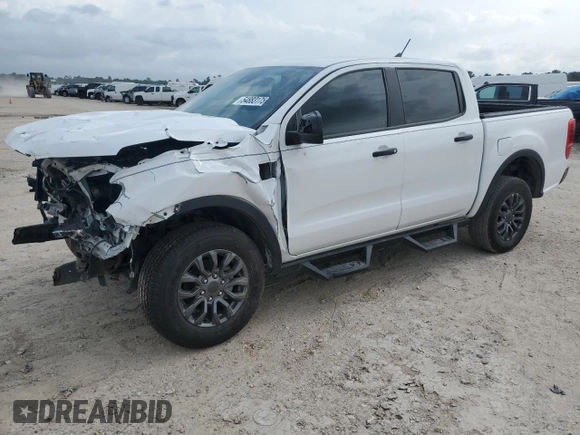 2023 Ford Ranger XL with VIN 1FTER4EH6PLE32375, listed as a Copart auction lot 54883175 with 0 mi miles and Salvage Title. Bid and sale history available at carsss.com. Image 1.