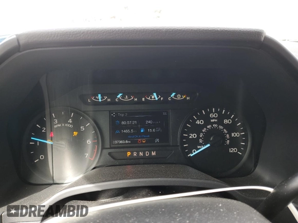 2018 Ford F-150 XL with VIN 1FTEX1EP8JFB61837, listed as a Copart auction lot 50494985 with 37,363 mi miles and Salvage Title. Bid and sale history available at carsss.com. Image 9.