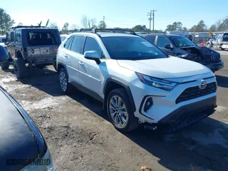 2024 Toyota RAV4 XLE Premium with VIN 2T3A1RFV5RW430320, listed as a IAAI auction lot 41594995 with 19,587 mi miles. Bid and sale history available at carsss.com. Image 1.