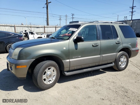 2002 Mercury Mountaineer with VIN 4M2ZU66E22ZJ17671, listed as a Copart auction lot 52485475 with 134,253 mi miles and Clean Title. Bid and sale history available at carsss.com. Image 1.