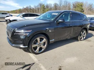 2024 Genesis GV80 z VIN KMUHCESC8RU183004, wystawiony jako Copart lot #55297195 z przebiegiem 21 769 mil mil oraz Szkoda całkowita • Salvage title. Historia ofert i sprzedaży dostępna na DreamBid. Obrazek 1.