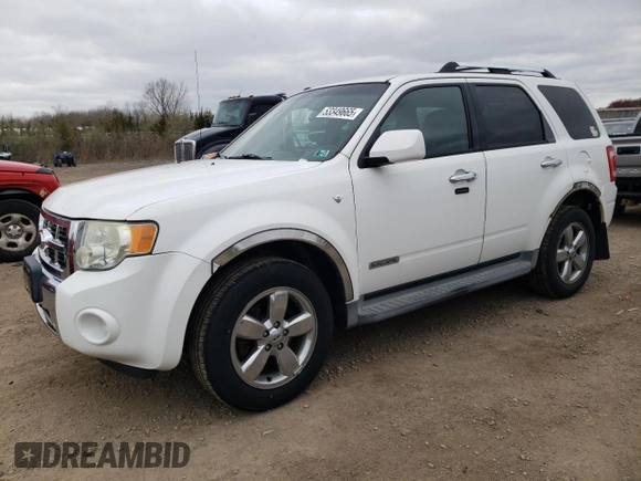 2008 Ford Escape Limited with VIN 1FMCU941X8KD22990, listed as a Copart auction lot 53349665 with 199,917 mi miles and Salvage Title. Bid and sale history available at carsss.com. Image 1.
