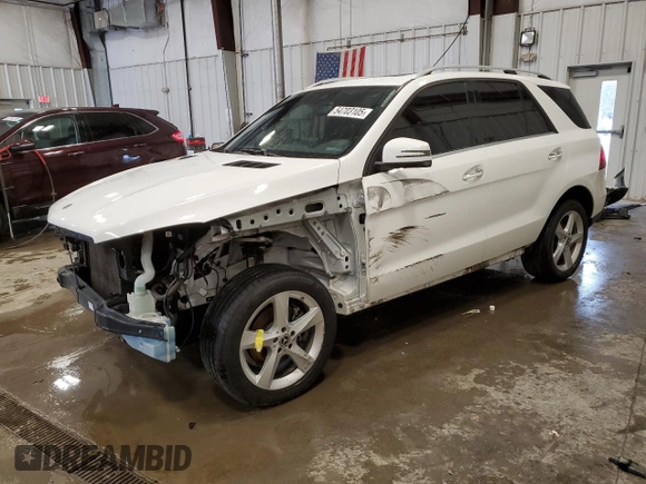 2018 Mercedes-Benz GLE 350 with VIN 4JGDA5HB2JB113421, listed as a Copart auction lot 54703105 with 71,907 mi miles and Salvage title. Bid and sale history available at DreamBid. Image 1.