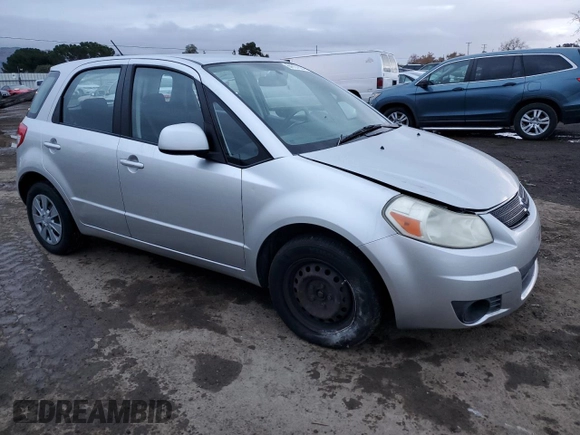 2007 Suzuki SX4 with VIN JS2YA411775100842, listed as a Copart auction lot 84701624 with 131,717 mi miles and Salvage Title. Bid and sale history available at carsss.com. Image 4.