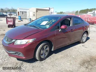 2013 Honda Civic Sdn LX with VIN 19XFB2F57DE096791, listed as a IAAI auction lot 41863226 with 78,173 mi miles. Bid and sale history available at carsss.com. Image 2.