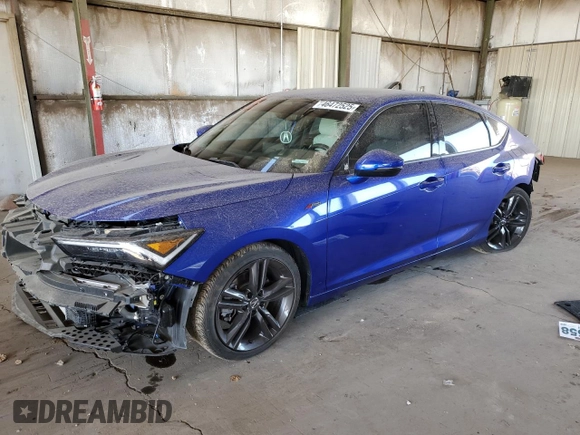 2023 Acura Integra Technology with VIN 19UDE4G77PA017560, listed as a Copart auction lot 46472525 with 23,129 mi miles and Salvage Title. Bid and sale history available at carsss.com. Image 1.
