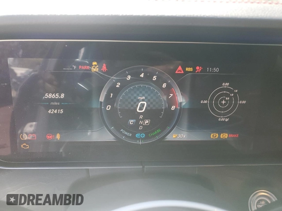 2020 Mercedes-Benz E 53 AMG with VIN W1KZF6BB5LA761344, listed as a Copart auction lot 78992134 with 42,415 mi miles and Salvage Title. Bid and sale history available at DreamBid. Image 9.