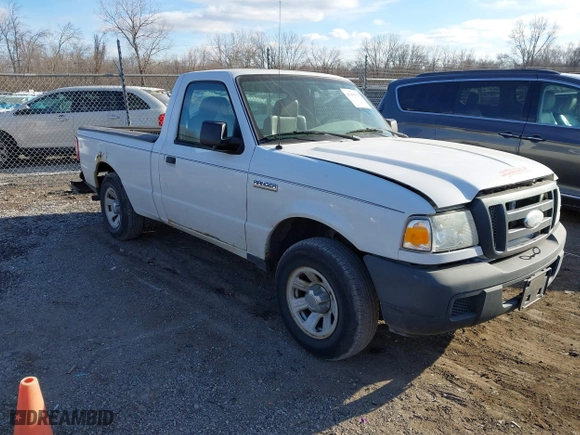 2007 Ford Ranger XL with VIN 1FTYR10D37PA56405, listed as a IAAI auction lot 41359393 with 169,065 mi miles. Bid and sale history available at carsss.com. Image 1.