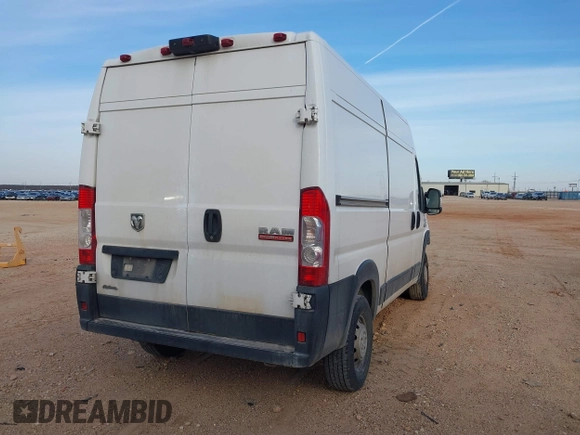 2019 Ram ProMaster Cargo with VIN 3C6TRVCG6KE522772, listed as a IAAI auction lot 41570518 with 117,422 mi miles and . Bid and sale history available at DreamBid. Image 4.