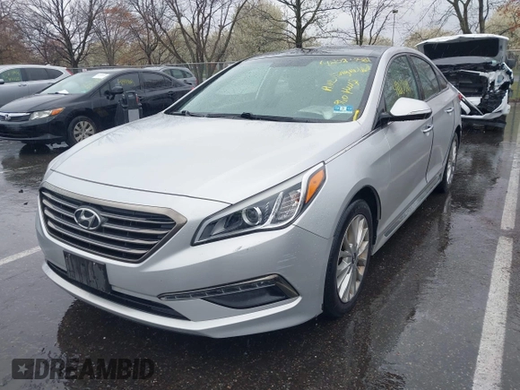 2015 Hyundai Sonata 2.4L Sport with VIN 5NPE34AF1FH124944, listed as a IAAI auction lot 42023381 with 169,376 mi miles. Bid and sale history available at carsss.com. Image 19.