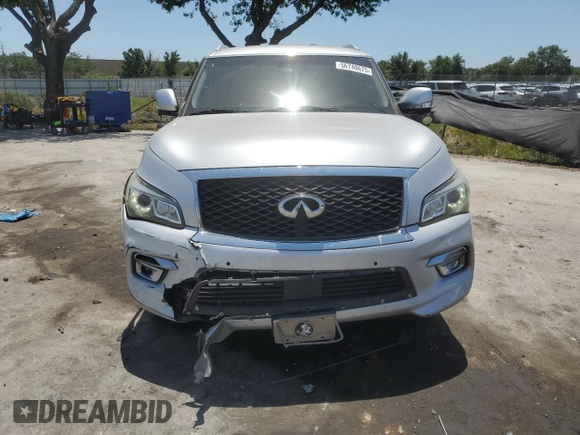 2017 Infiniti QX80 with VIN JN8AZ2NF1H9641902, listed as a Copart auction lot 59181515 with 188,681 mi miles and Salvage title. Bid and sale history available at DreamBid. Image 5.