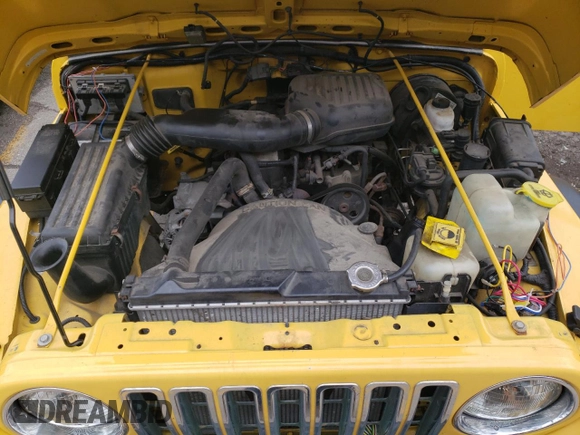 2001 Jeep Wrangler SE with VIN 1J4FA29P21P317171, listed as a Copart auction lot 73362444 with 150,382 mi miles and Salvage Title. Bid and sale history available at carsss.com. Image 11.