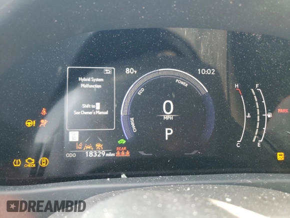 2025 Lexus UX 300h with VIN JTHUCJDH3S2000210, listed as a Copart auction lot 60677575 with 18,329 mi miles and Salvage title. Bid and sale history available at DreamBid. Image 9.