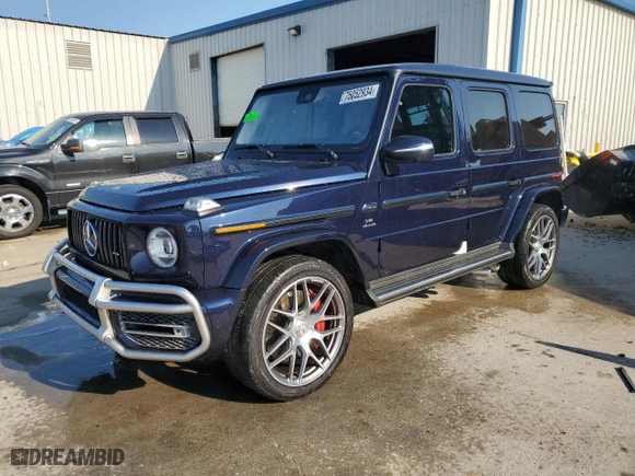 2021 Mercedes-Benz G-Class AMG G 63 with VIN W1NYC7HJ7MX417220, listed as a Copart auction lot 75052934 with 48,478 mi miles and Non Repairable. Bid and sale history available at carsss.com. Image 1.