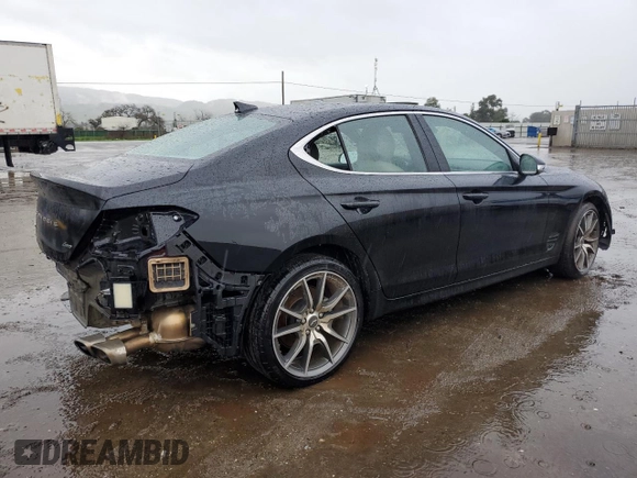 2023 Genesis G70 2.0T with VIN KMTG34TA4PU123662, listed as a Copart auction lot 41686764 with 14,291 mi miles and Non Repairable. Bid and sale history available at DreamBid. Image 3.