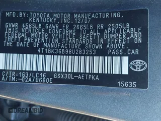 2008 Toyota Avalon XL with VIN 4T1BK36B98U283253, listed as a IAAI auction lot 41662973 with 132,774 mi miles and . Bid and sale history available at DreamBid. Image 9.