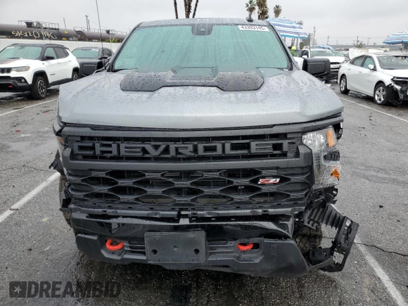 2024 Chevrolet Silverado 1500 Custom Trail Boss with VIN 3GCPDCEK4RG251868, listed as a Copart auction lot 43393145 with 7,472 mi miles and Salvage Title. Bid and sale history available at carsss.com. Image 5.