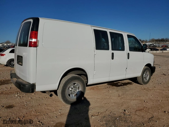 2022 Chevrolet Express Cargo Van with VIN 1GCWGAFPXN1218528, listed as a Copart auction lot 46952485 with 129,866 mi miles and Clean Title. Bid and sale history available at carsss.com. Image 3.