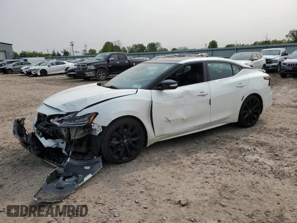 2019 Nissan Maxima S z VIN 1N4AA6AV9KC368280, wystawiony jako Copart lot #59370735 z przebiegiem 39 589 mil mil oraz Szkoda całkowita • Salvage title. Historia ofert i sprzedaży dostępna na DreamBid. Obrazek 1.